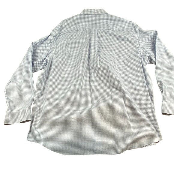 Duluth Mens Shirt XL Blue Gingham Plaid Long-Sleeve Button-Up100% Cotton - Picture 2 of 6